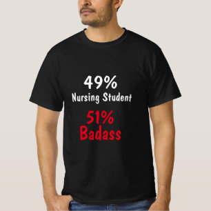 Camiseta Estudante de Enfermagem Badass