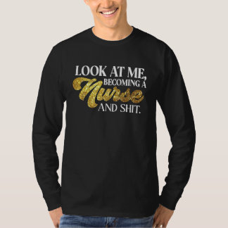 Camiseta Estudante de Enfermagem Mulheres Meninas Enfermei