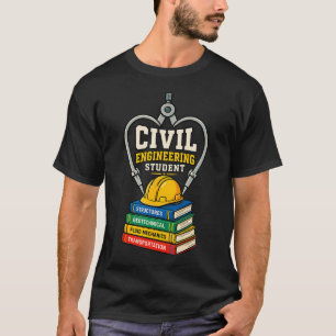 Camiseta Estudante de Engenharia Civil