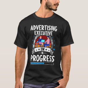 Camiseta Estudante de estagiário em andamento executivo de 