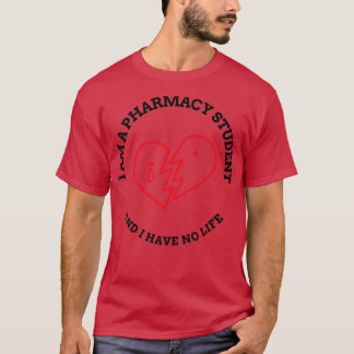 Camiseta Estudante de farmácia, sou estudante de farmácia.