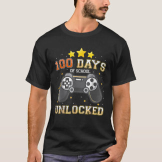 Camiseta Estudante De Jogos De Vídeo 100º Dia Professor 100