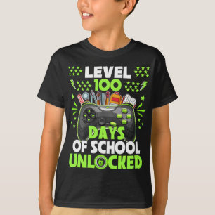 Camiseta Estudante de Jogos de Vídeo 100 Dias Professor 100