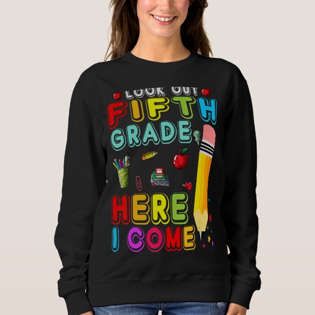 Camiseta Estudante De Lápis De Quinto Grau (Frente)