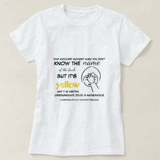 Camiseta Estudante De Matemática Da Graduação Tem Livros Am