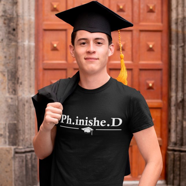 Camiseta Estudante de PHD finalizado defesa de dissertação  (Criador carregado)