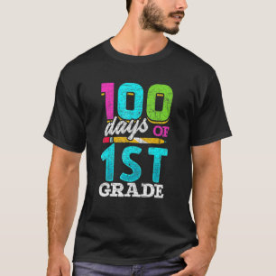 Camiseta Estudante De Primeiro Grau 100. º Dia Oferece 100 