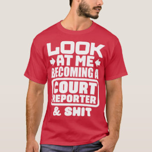 Camiseta Estudante de Relatório de Tribunal 1