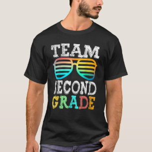 Camiseta Estudante de segundo grau de segundo de equipe de 