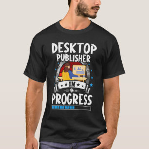 Camiseta Estudante de Treinamento em Andamento do Desktop P