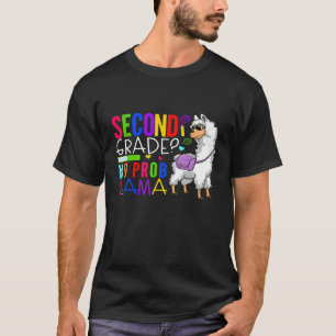 Camiseta Estudante do 2º grau sem segundo Prob Lama