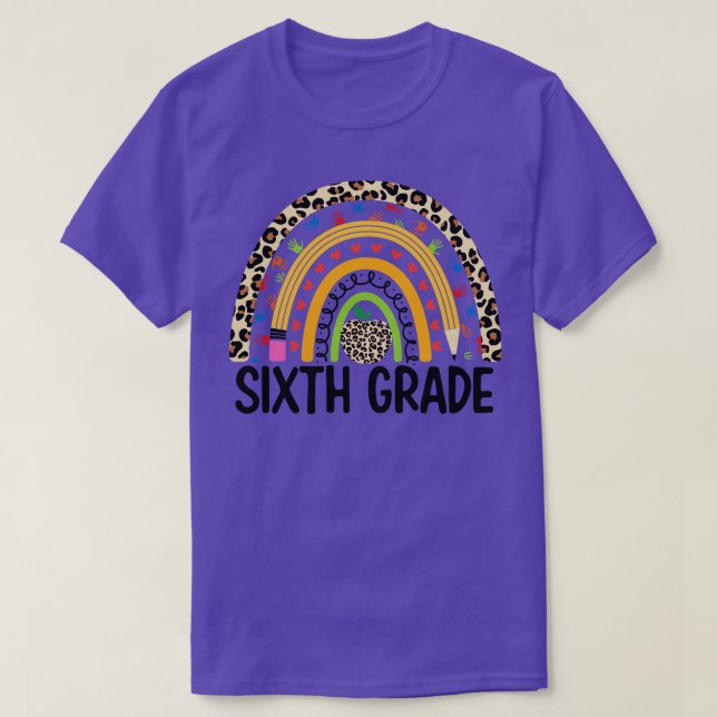 Camiseta estudante do sexto ano (Frente do Design)