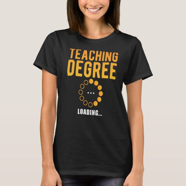 Camiseta Estudante em Estudo Escolar de Carga de Grau (Frente)