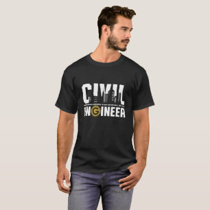 Camiseta Estudante engraçado do engenheiro civil de