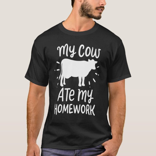 Camiseta Estudante Fazendeiro de Vaca (Frente)