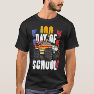 Camiseta Estudante Monstro De Caminhão 100.º Dia 100 Dias D