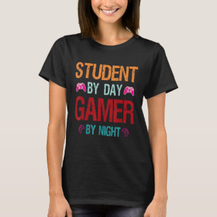 Camiseta Estudante Por Jogo Da Noite Em Memória Para Gamers