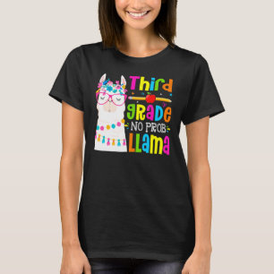 Camiseta Estudante Prob Llama No Terceiro Grau Primeiro Dia