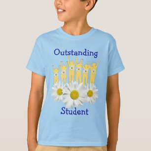 Camiseta Estudante proeminente - a margarida floresce