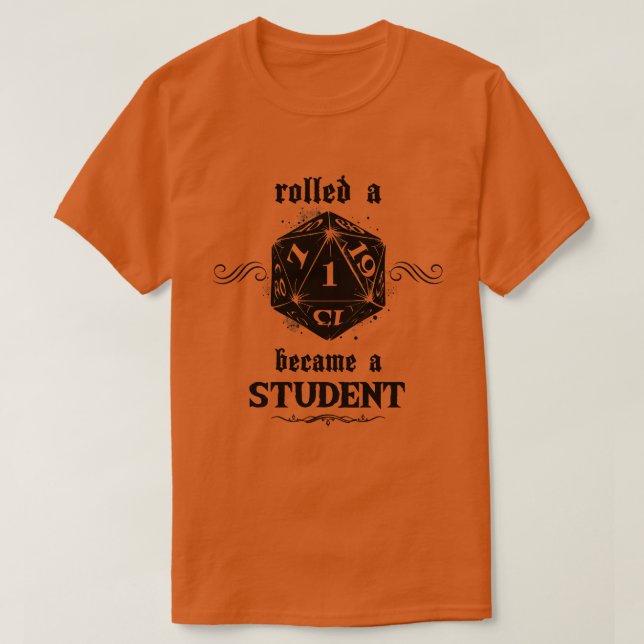 Camiseta Estudante Roll sem Sorte (Frente do Design)