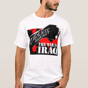 Camiseta Estudantes contra a guerra no iraque