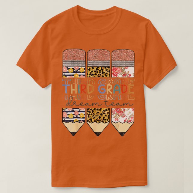Camiseta Estudantes da Equipe de Sonhos do 3º ano Professor (Frente do Design)