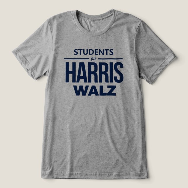 Camiseta Estudantes de Harris Walz (Design frontal)