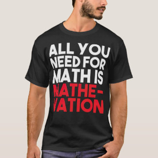 CAMISETA ESTUDANTES DE ÓDIOS DE MATEMÁTICA ENGRAÇAM PRESENT