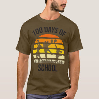 Camiseta Estudantes do 100º Dia Meninas Basquete 100 Dias O