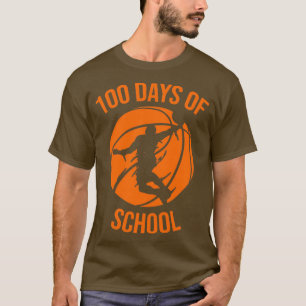 Camiseta Estudantes do 100º Dia Meninas Basquete 100 Dias O