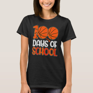 Camiseta Estudantes do 100º Dia Meninas Basquete 100 Dias O
