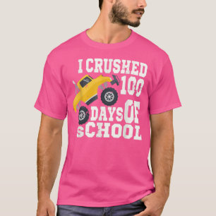 Camiseta estudantes, esmagei 100 dias de monstro escolar