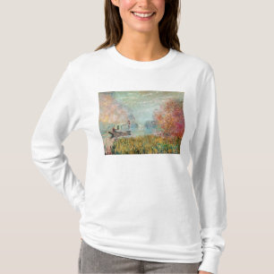 Camiseta Estúdio do barco de Claude Monet   no Seine