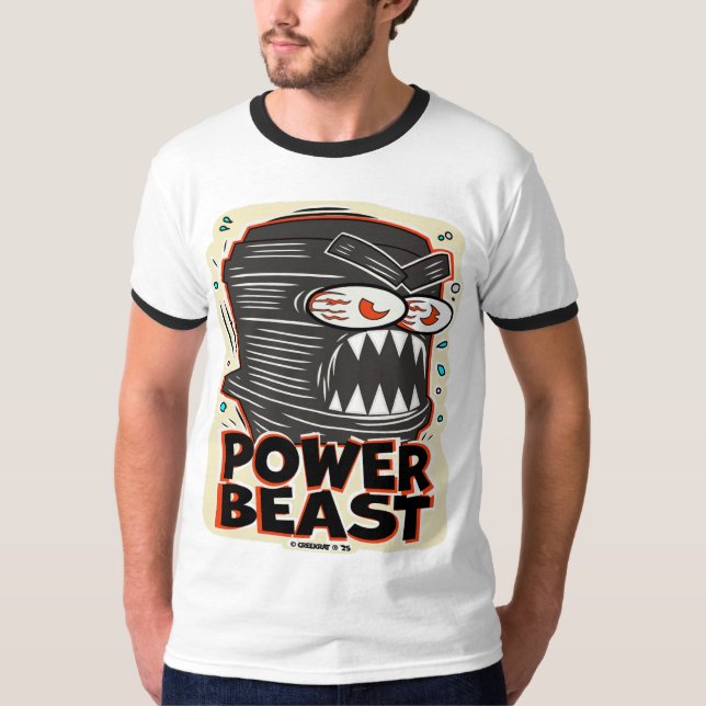 Camiseta Estúdios de Desenho Creekrat Power Beast (Frente)
