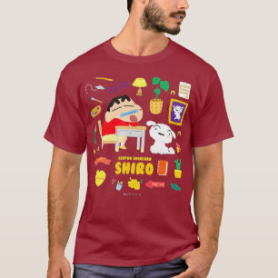 Camiseta Estudo Crayon Shin-chan felyshiro Shin-chan