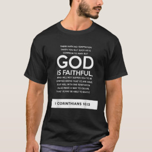 Camiseta estudo de bíblia do provérbio 1 Corinthians 10 13