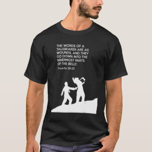 Camiseta estudo de bíblia do provérbio Proverbs 26 22