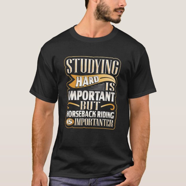 Camiseta Estudo De Duros É Importante, Mas Hm. (Frente)