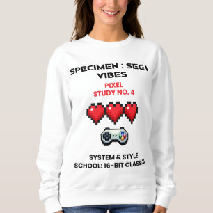 Camiseta Estudo de Pixel de Vibrações Retro do Sega Nº 4