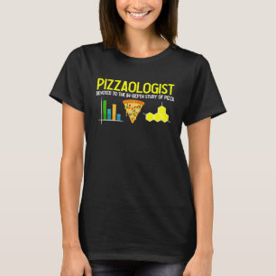 Camiseta Estudo de pizzaólogo de pizza pizza para mulheres
