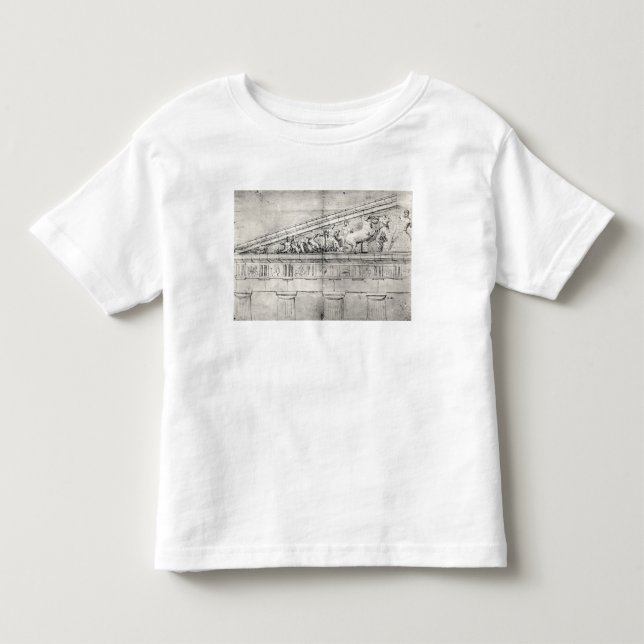 Camiseta Estudo de um frontão do Partenon (Frente)