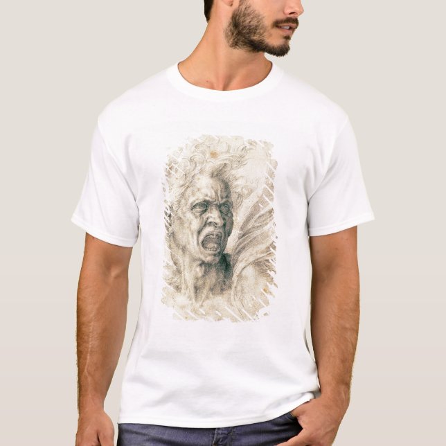 Camiseta Estudo de um shouting do homem (Frente)