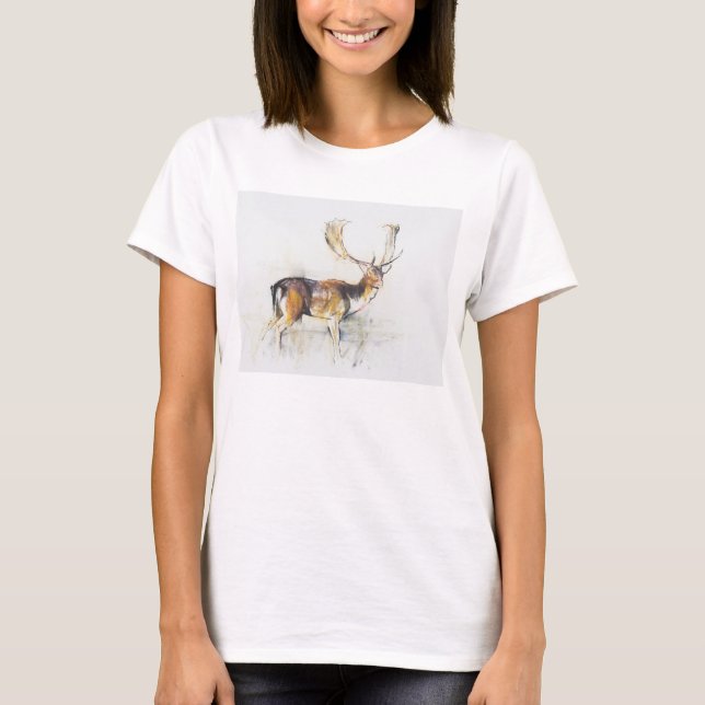 Camiseta Estudo de um veado (Frente)