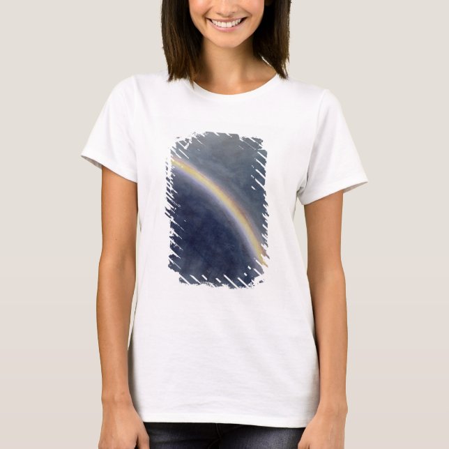 Camiseta Estudo do céu com arco-íris, 1827 (w/c no papel) (Frente)