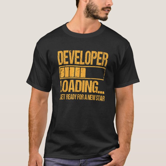 Camiseta Estudo do Desenvolvedor - Carregamento do Desenvol (Frente)