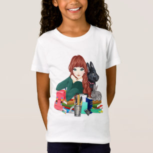 Camiseta Estudo Escolar Amigos Fúria Amigos Fúria Meninas