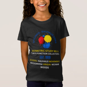 Camiseta Estudo Geométrico Abstrato Bauhaus Nº 5 - Modernis