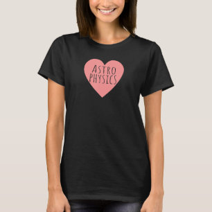 Camiseta Estudos Astronômicos do Coração Rosa, Cientista Ad