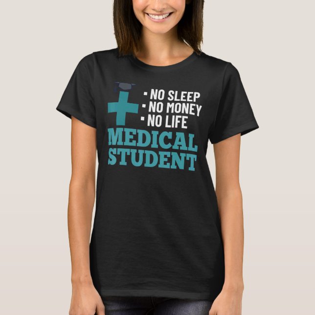 Camiseta Estudos Médicos Estudantes de Ensino Superior (Frente)