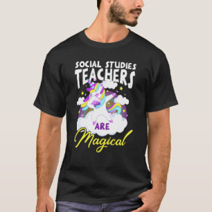 Camiseta Estudos Sociais Professores São Unicórnio Mágico